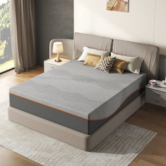 Queen Size Mattress,14 Inch Memory Foam Mattress, Fiberglass Free, Medium Feel, Breathable Cooling Layers, Certified Safe Materials
