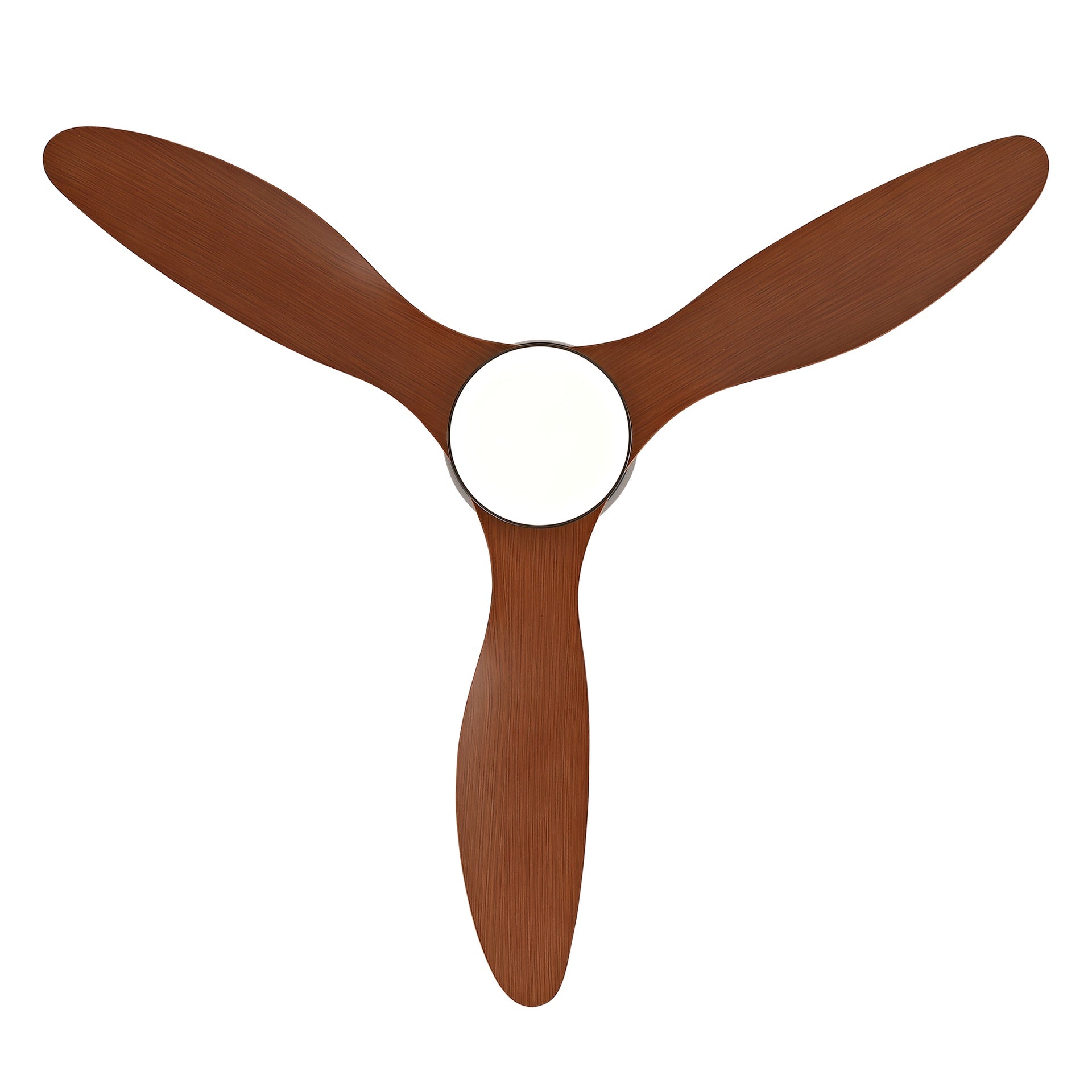 42 Inch Ceiling Fans with Lights, Flush Mount Low Profile, 3 ABS Blades Ceiling Fan with Light and Remote, 6-Speed, Reversible DC Motor, Noiseless, for Bedroom, Indoor/Outdoor, Black+Walnut