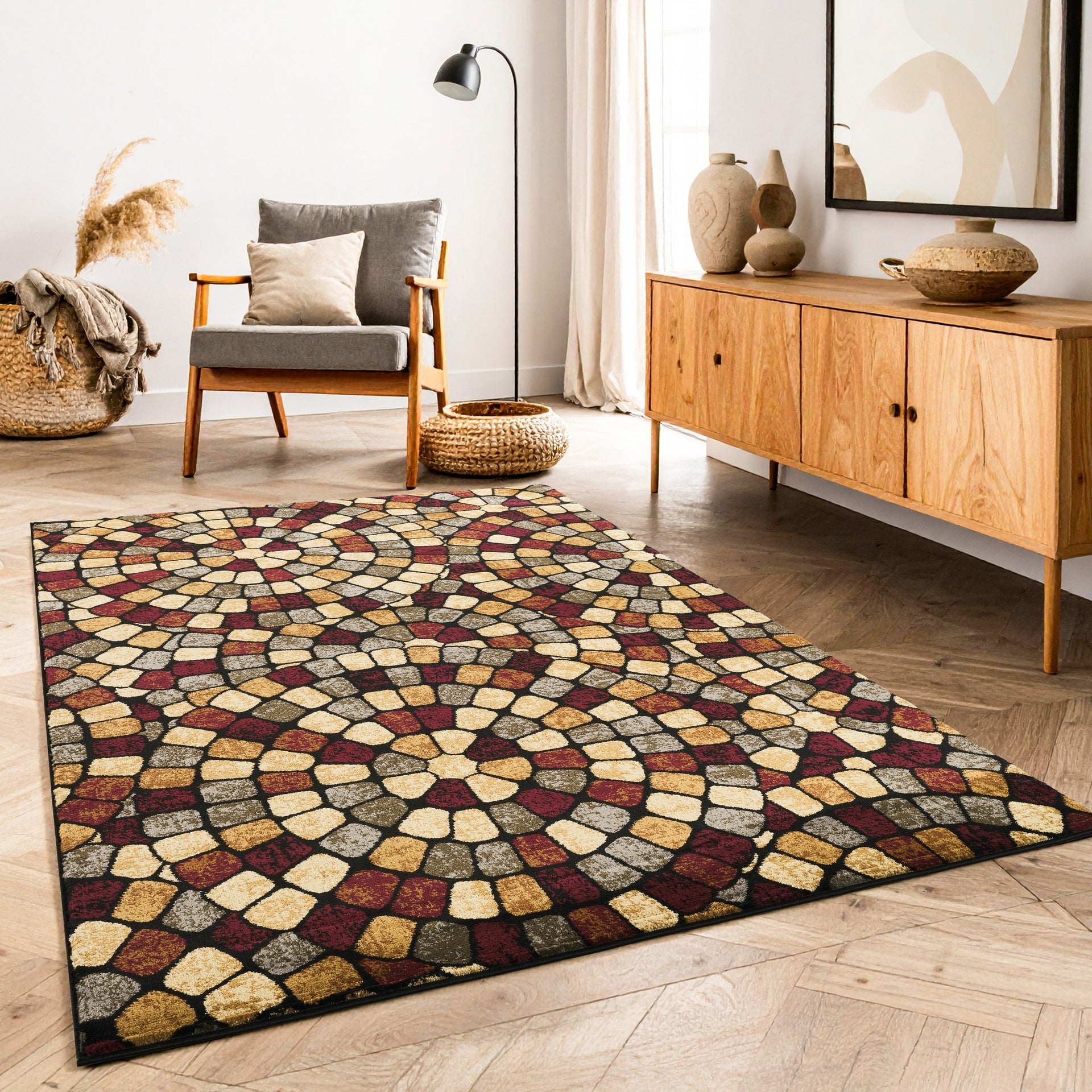 Bristol GC_DYN7091 Multi 5 ft. 3 in. x 7 ft. 3 in. Area Rug