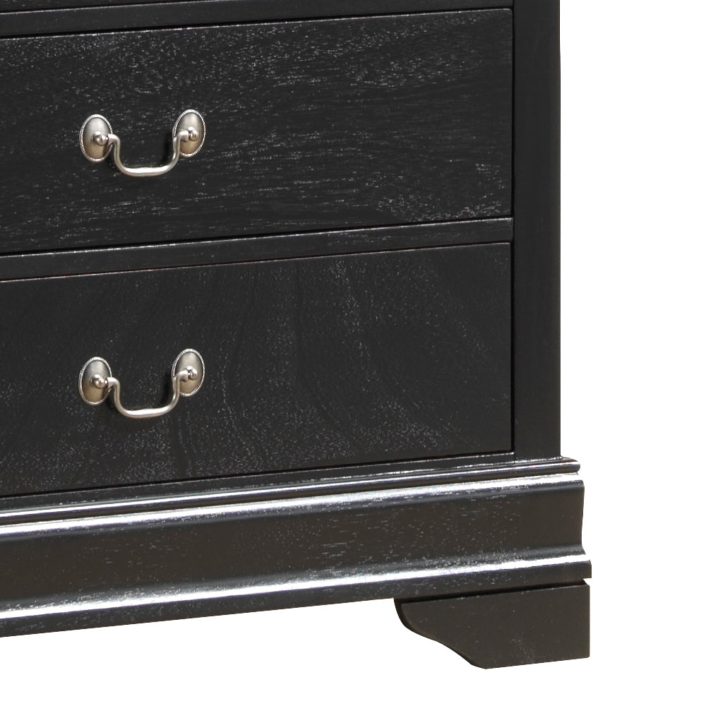 Charming Black Traditional Storage Chest
