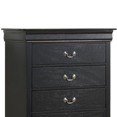 Charming Black Traditional Storage Chest