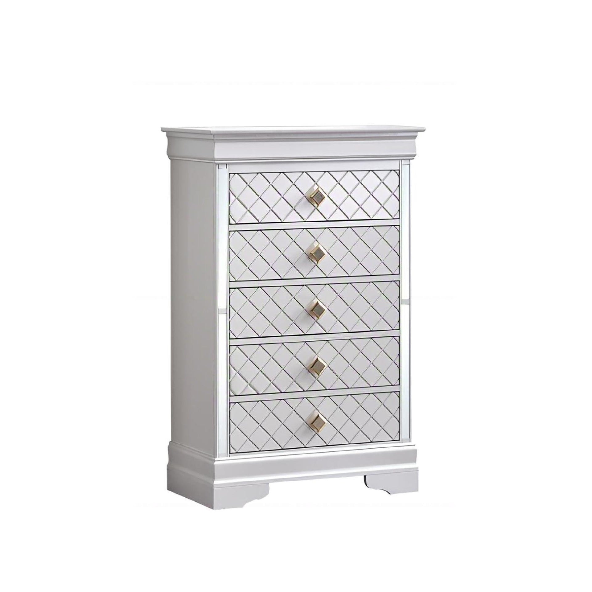 Verona G6735-CH Chest, Pearl White