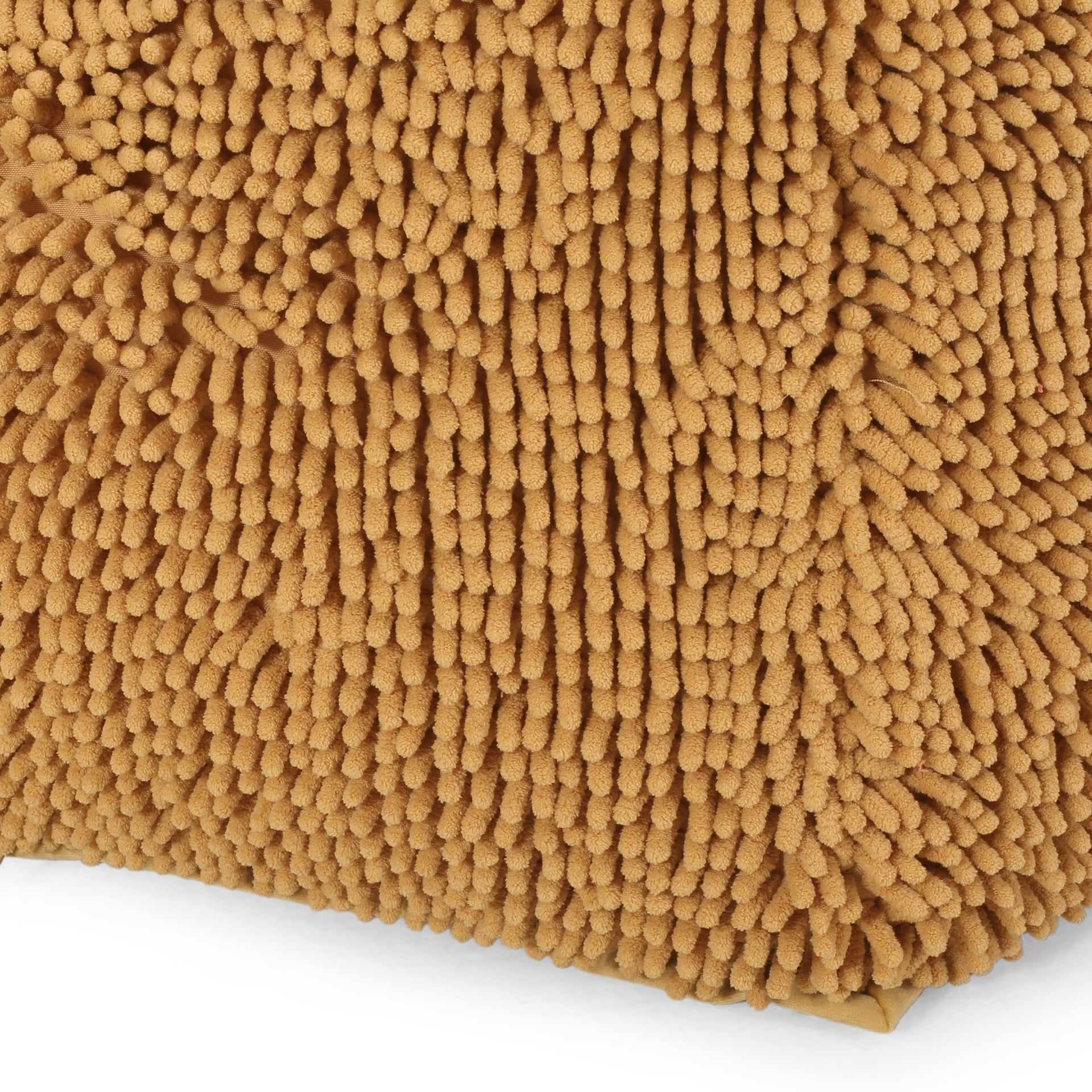 Spongy Microfiber Square Pouf, Yellow