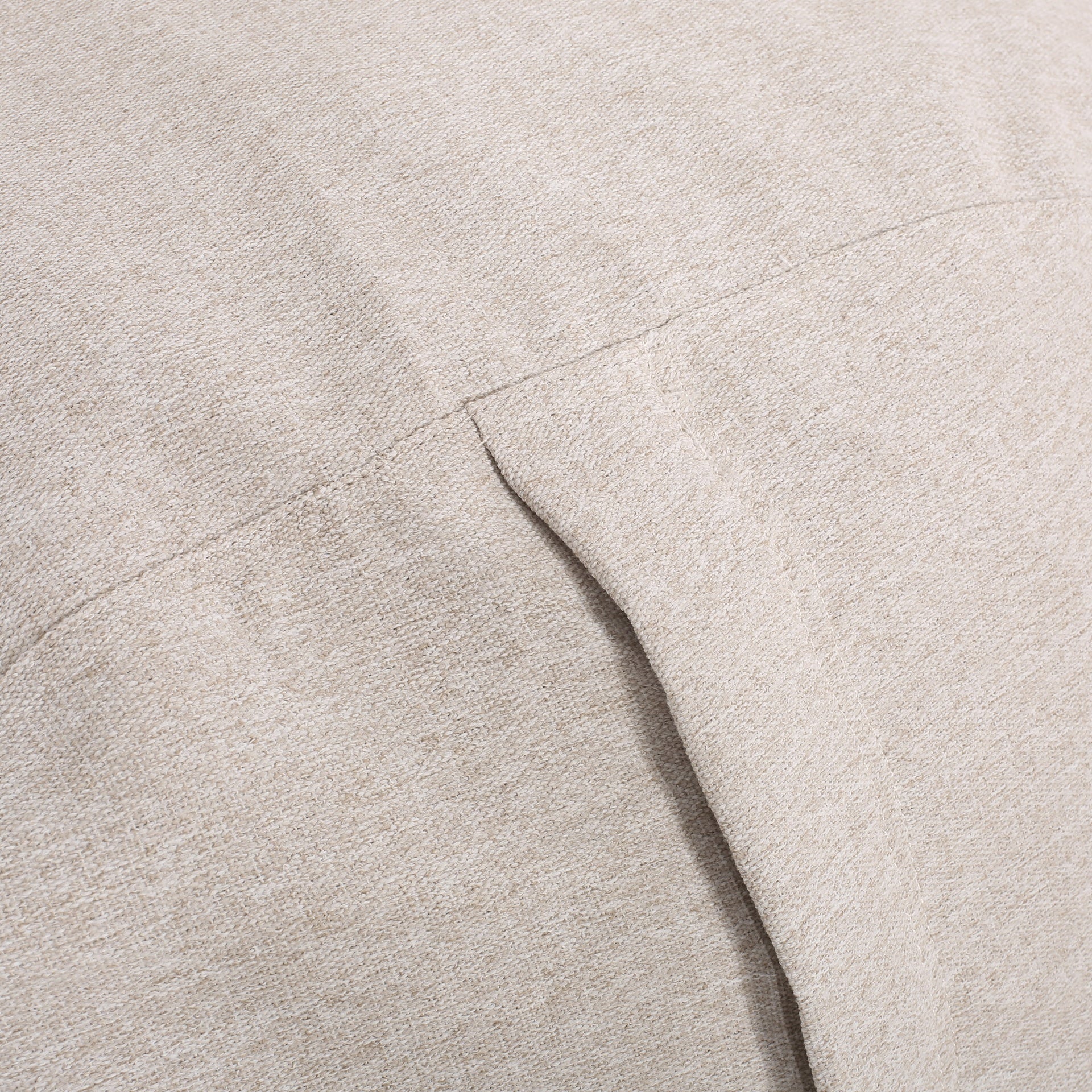Zeon 6.5 Foot Striped  Cylindrical Bean Bag, Natural Color with ligt Brown Stripes