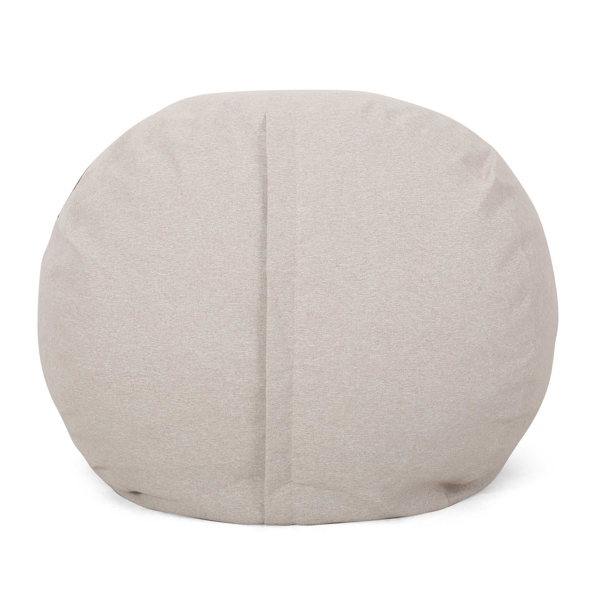 Zeon 6.5 Foot Striped  Cylindrical Bean Bag, Natural Color with ligt Brown Stripes