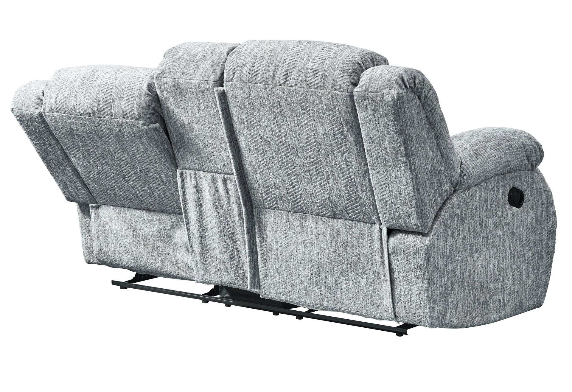 STONIC GREY CONSOLE RECLINING LOVESEAT