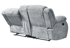 STONIC GREY CONSOLE RECLINING LOVESEAT