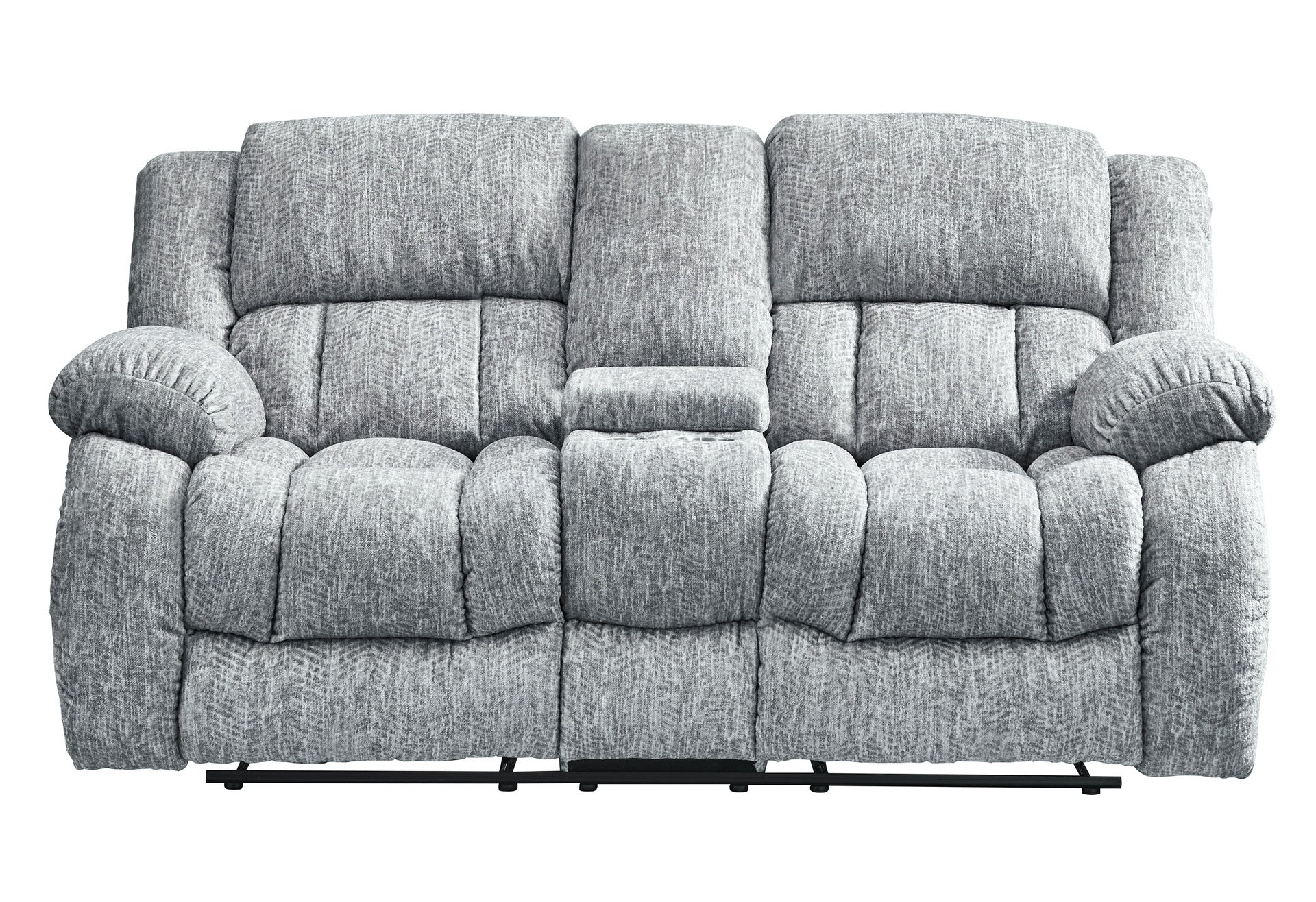 STONIC GREY CONSOLE RECLINING LOVESEAT