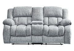STONIC GREY CONSOLE RECLINING LOVESEAT