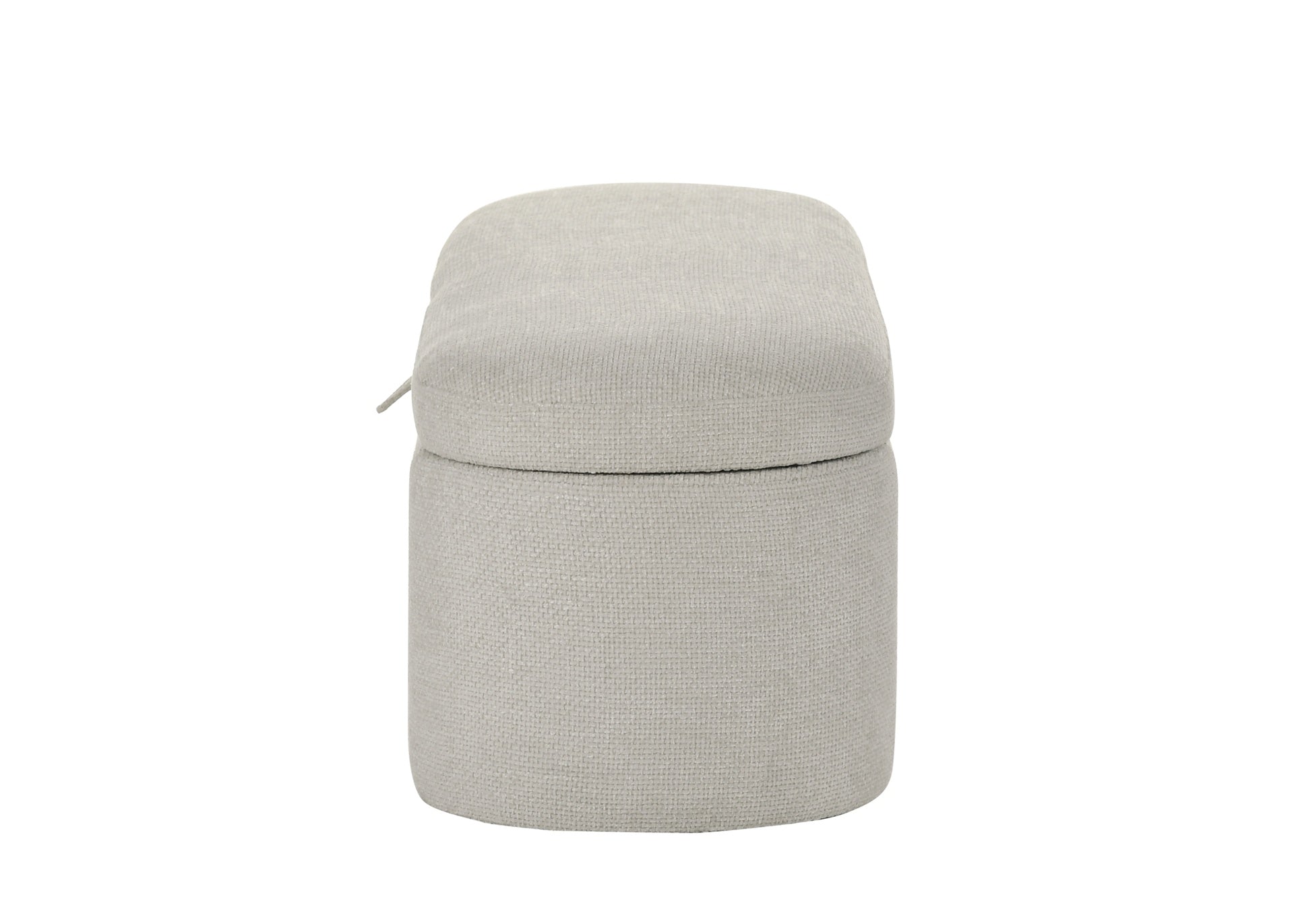 1pc Stylish Functional Storage Bench Spacious Hidden Compartment Cushioned Seat Sturdy Wooden Frame Fabric Upholstery Bedroom Entryway Living Spaces Oatmeal Tweed