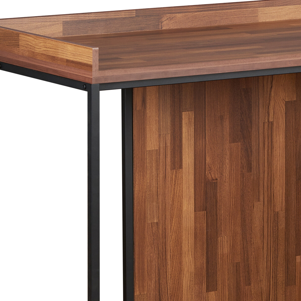 Sara Walnut & Sandy Black Finish Writing Desk