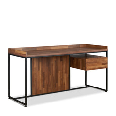 Sara Walnut & Sandy Black Finish Writing Desk