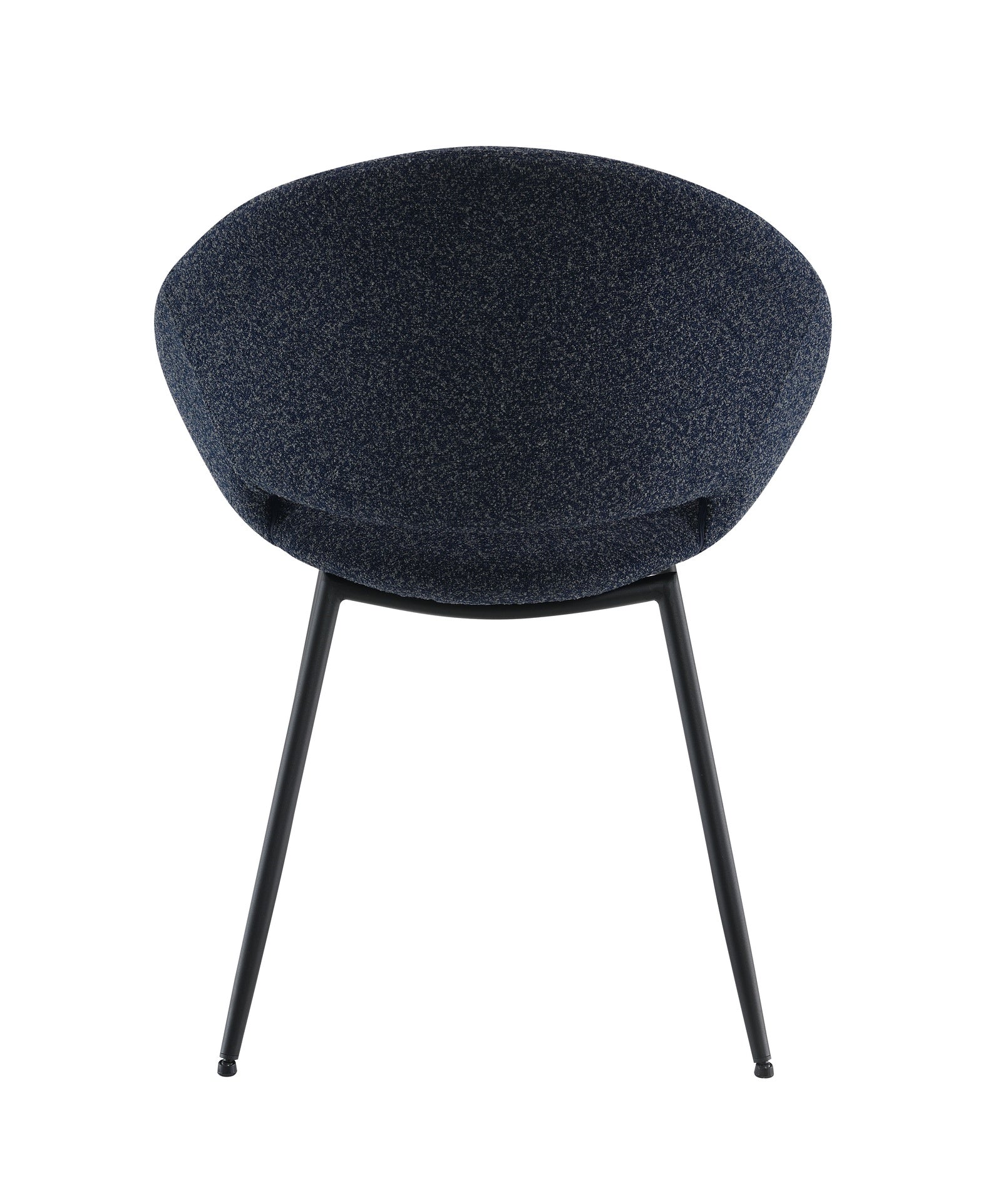 Klaus Black Boucle & Black Finish Side Chair (Set of 2)