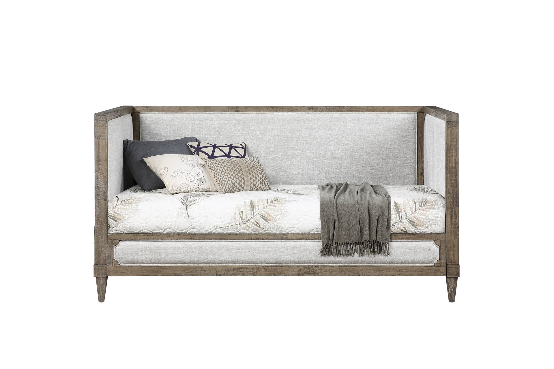 Artesia Tan Fabric & Salvaged Natural Finish Daybed (Twin)