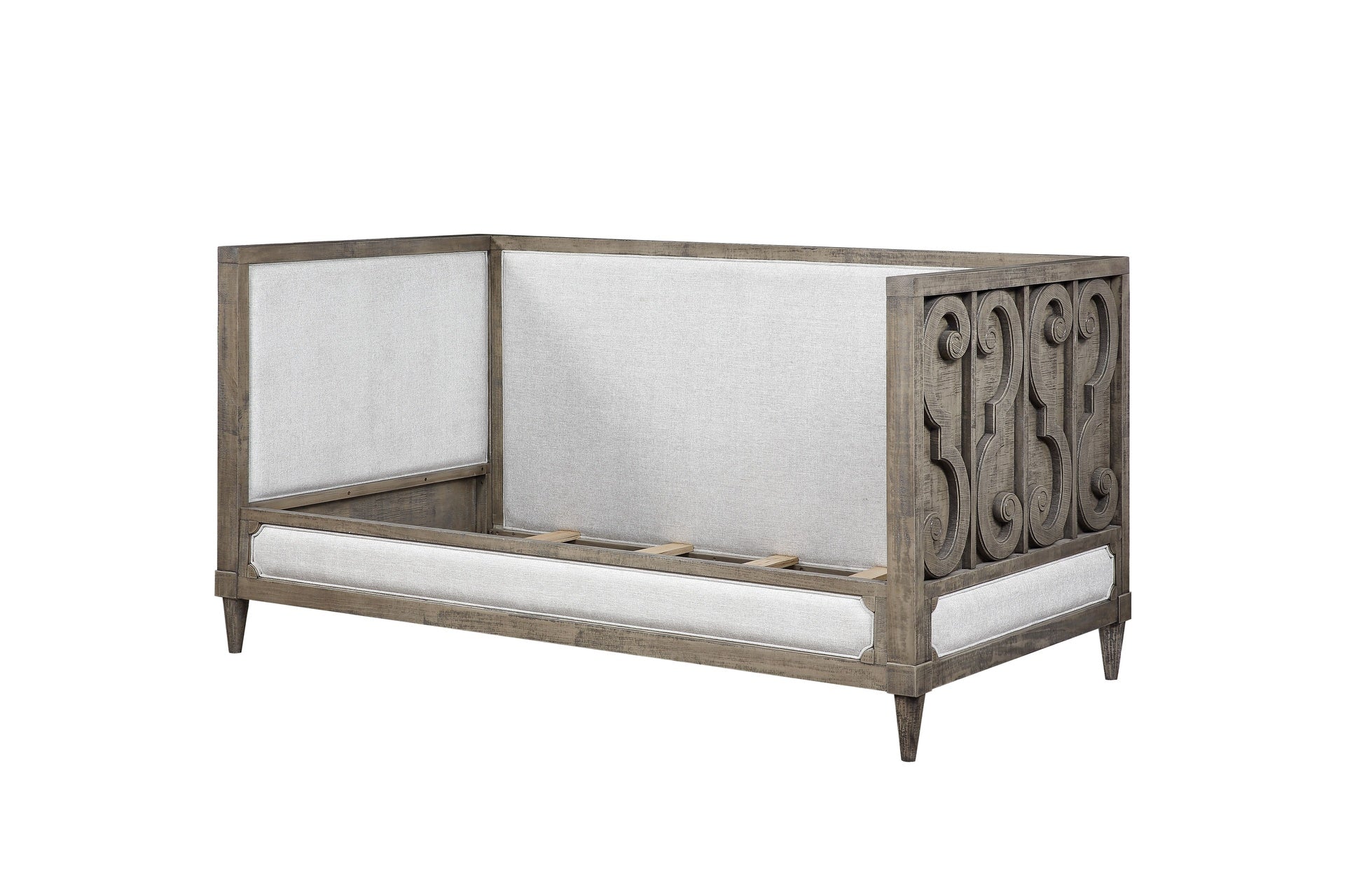 Artesia Tan Fabric & Salvaged Natural Finish Daybed (Twin)
