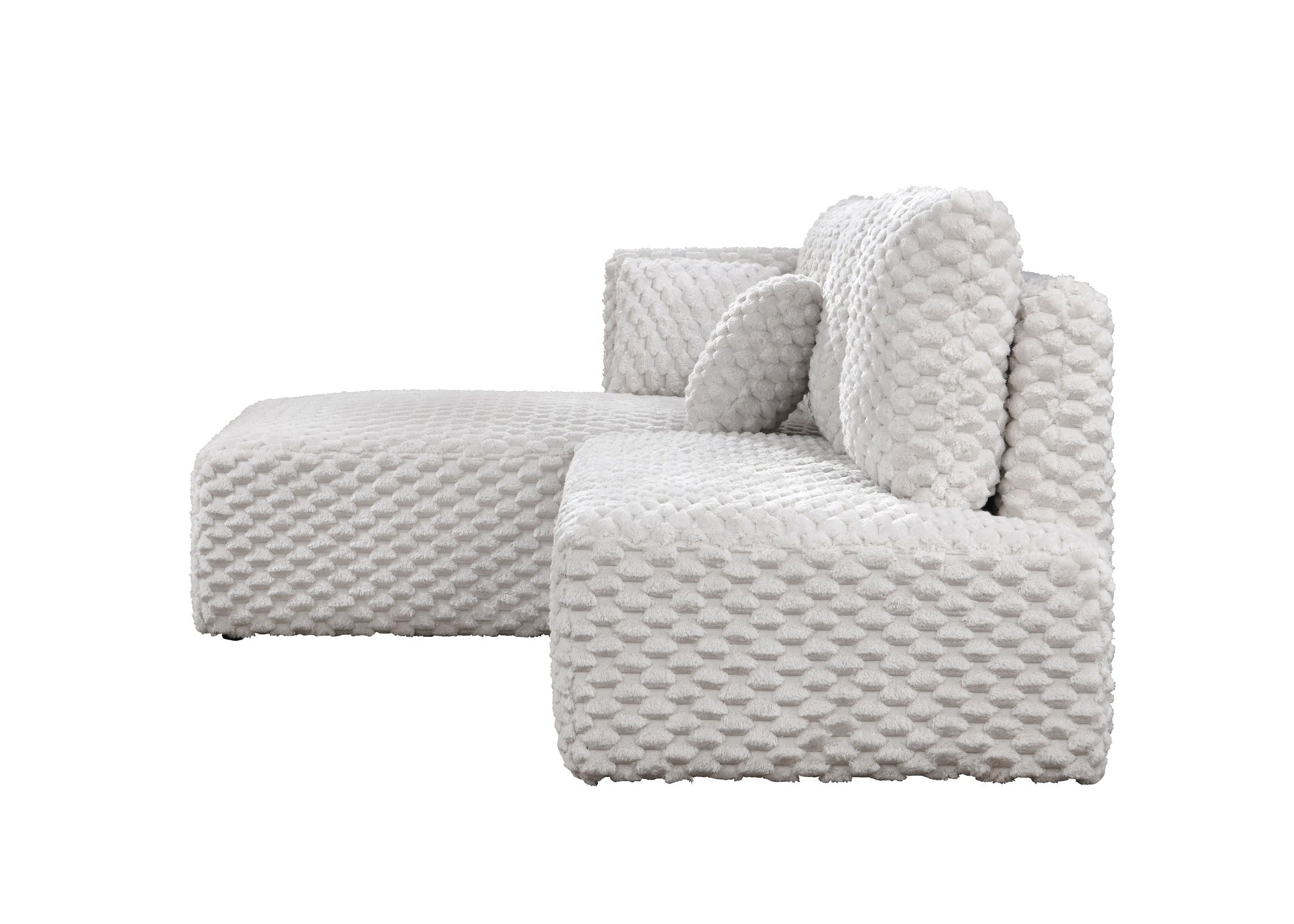 Manya Ivory Corduroy Sectional Sofa