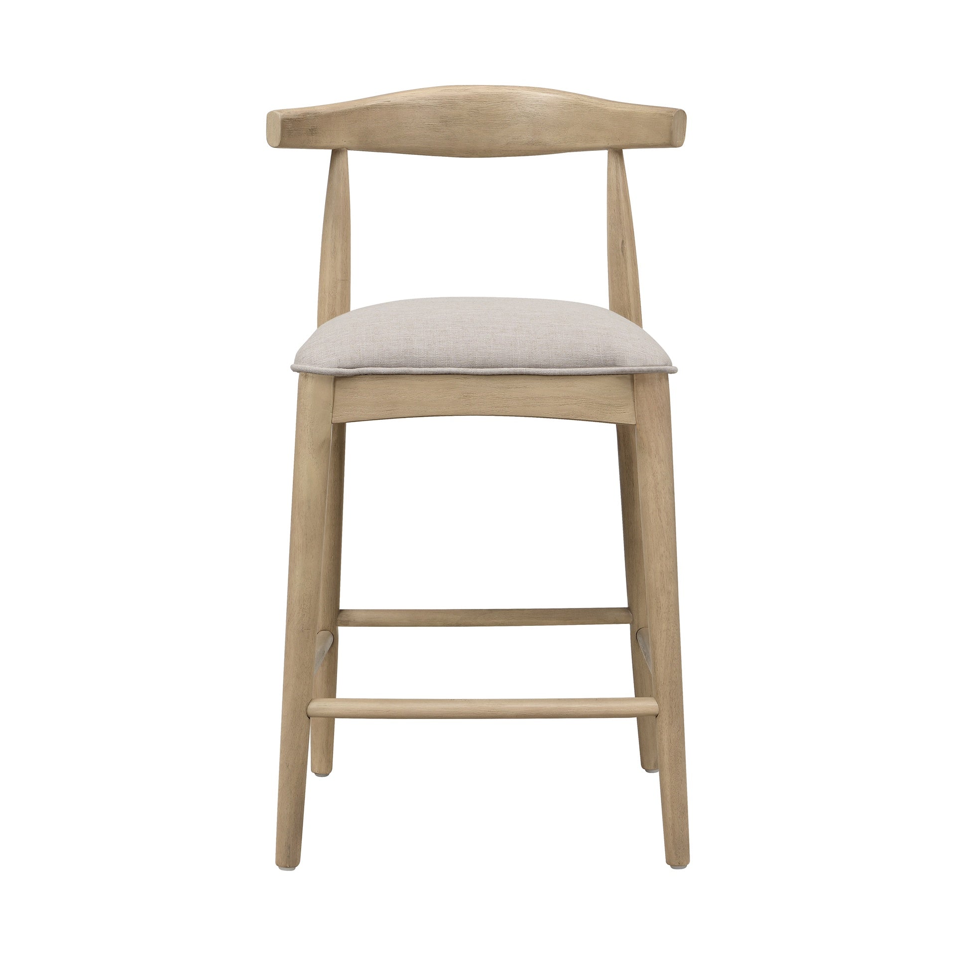 COUNTER STOOL IN PEBBLE FABRIC (SET OF 2)