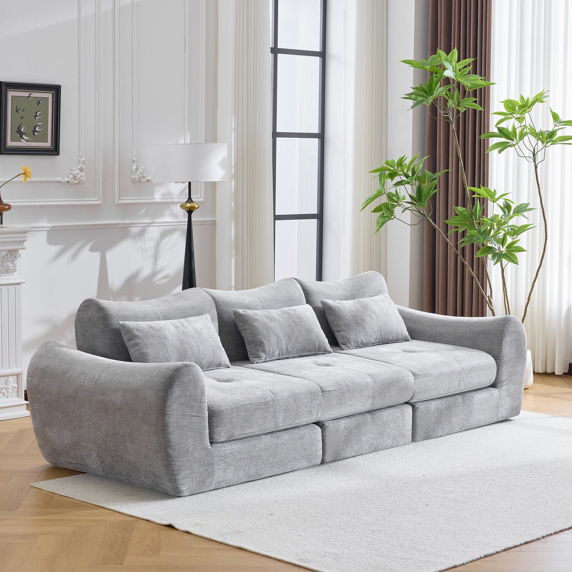 Modular Cloud Sofa, Convertible Folding Sofa Bed, Sectional Cushioned Sofa - Perfect for Living Room, Bedroom & Entertainment Space