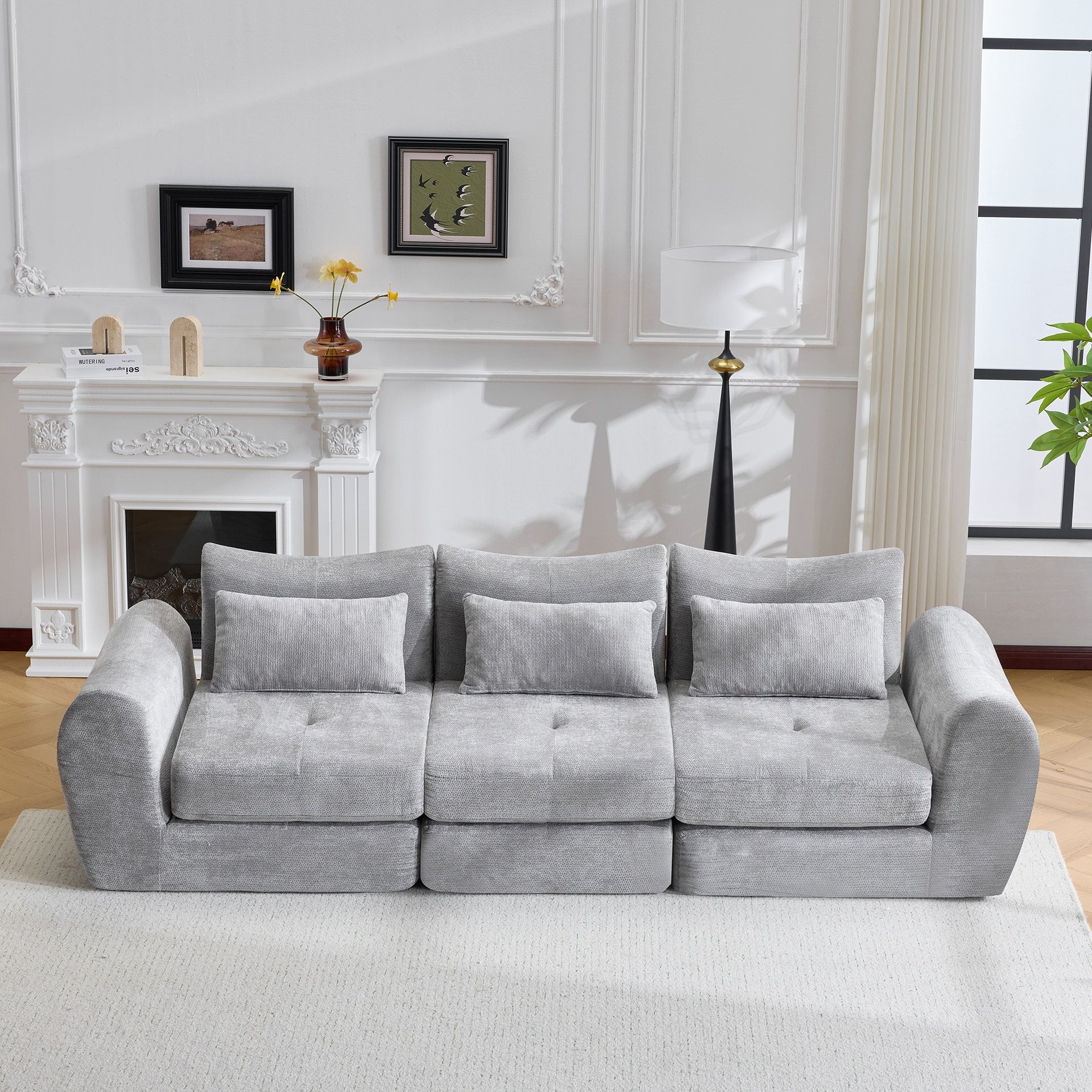 Modular Cloud Sofa, Convertible Folding Sofa Bed, Sectional Cushioned Sofa - Perfect for Living Room, Bedroom & Entertainment Space