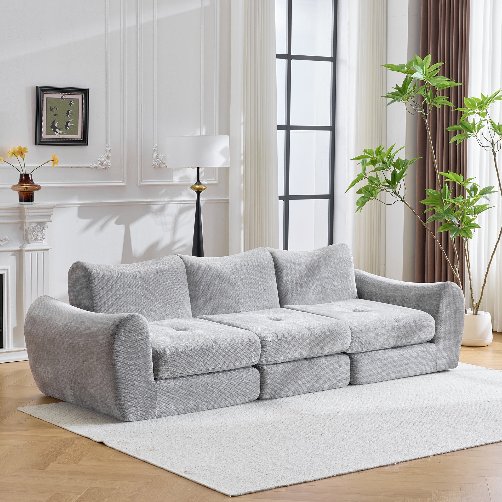 Modular Cloud Sofa, Convertible Folding Sofa Bed, Sectional Cushioned Sofa - Perfect for Living Room, Bedroom & Entertainment Space