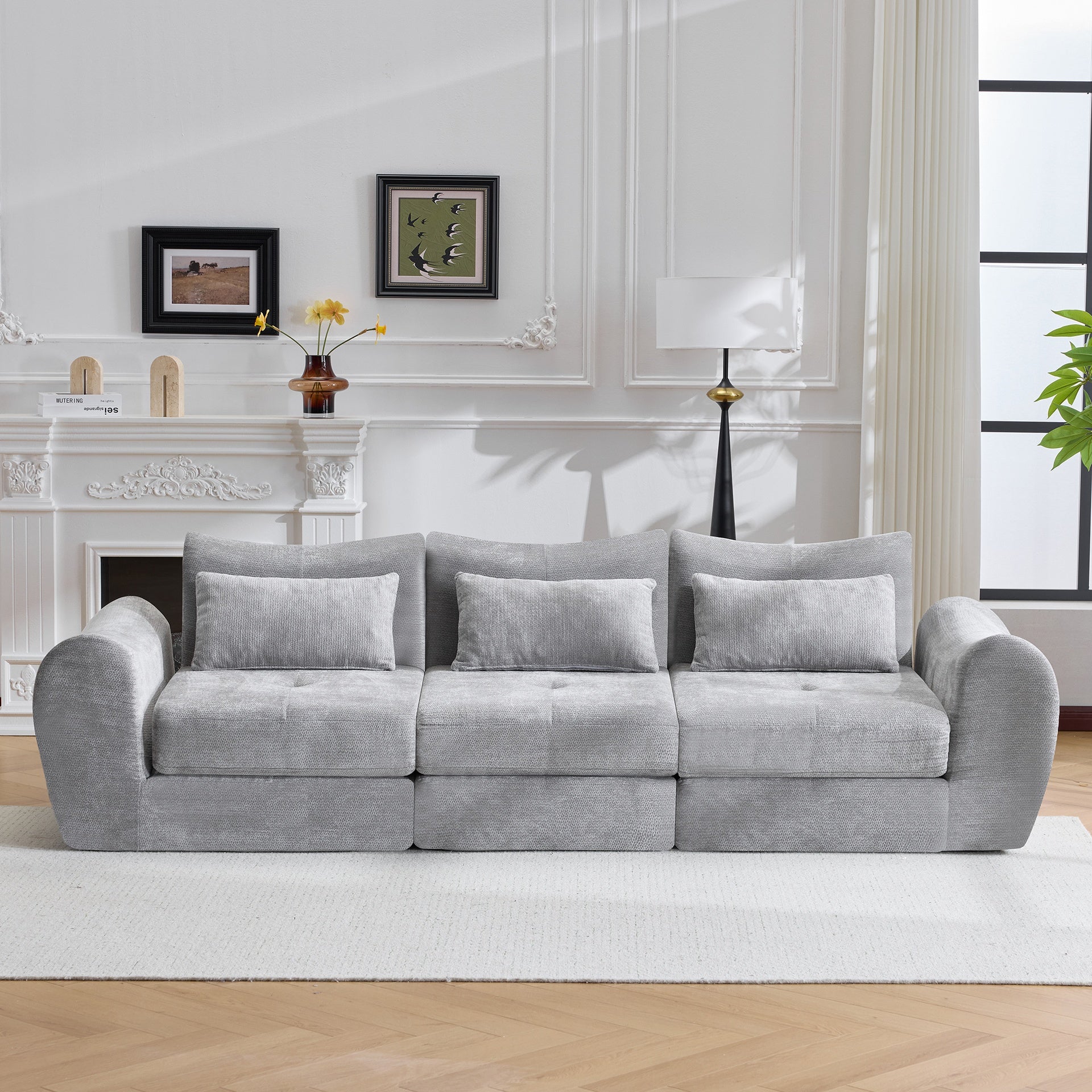 Modular Cloud Sofa, Convertible Folding Sofa Bed, Sectional Cushioned Sofa - Perfect for Living Room, Bedroom & Entertainment Space