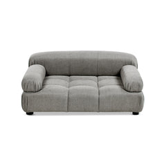 Marcel Upholstered Modern Pet Bed, Small to Medium Dog or Cat Uptown Gray Performance Velvet