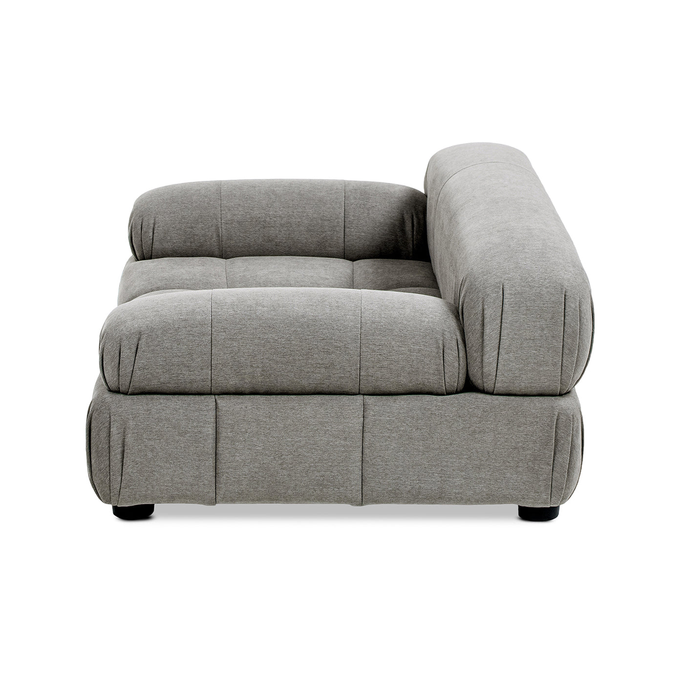 Marcel Upholstered Modern Pet Bed, Small to Medium Dog or Cat Uptown Gray Performance Velvet
