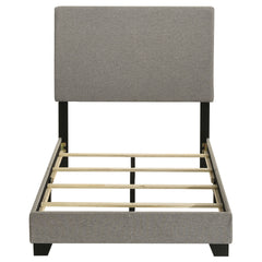Efram Taupe Upholstered Twin Panel Bed