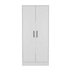Midval 2-Piece Bedroom Set, Armoire + Dresser, White