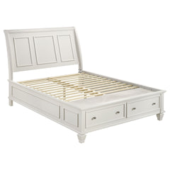 Fresnes Cream White 2-drawer Queen Bed