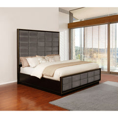 Drea Grey and Smoked Peppercorn California King Panel Bed