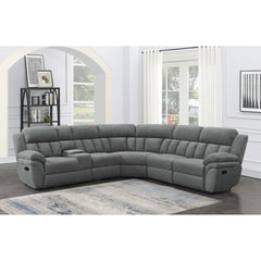 Divine Charcoal 6-piece Reclining Sectional Sofa