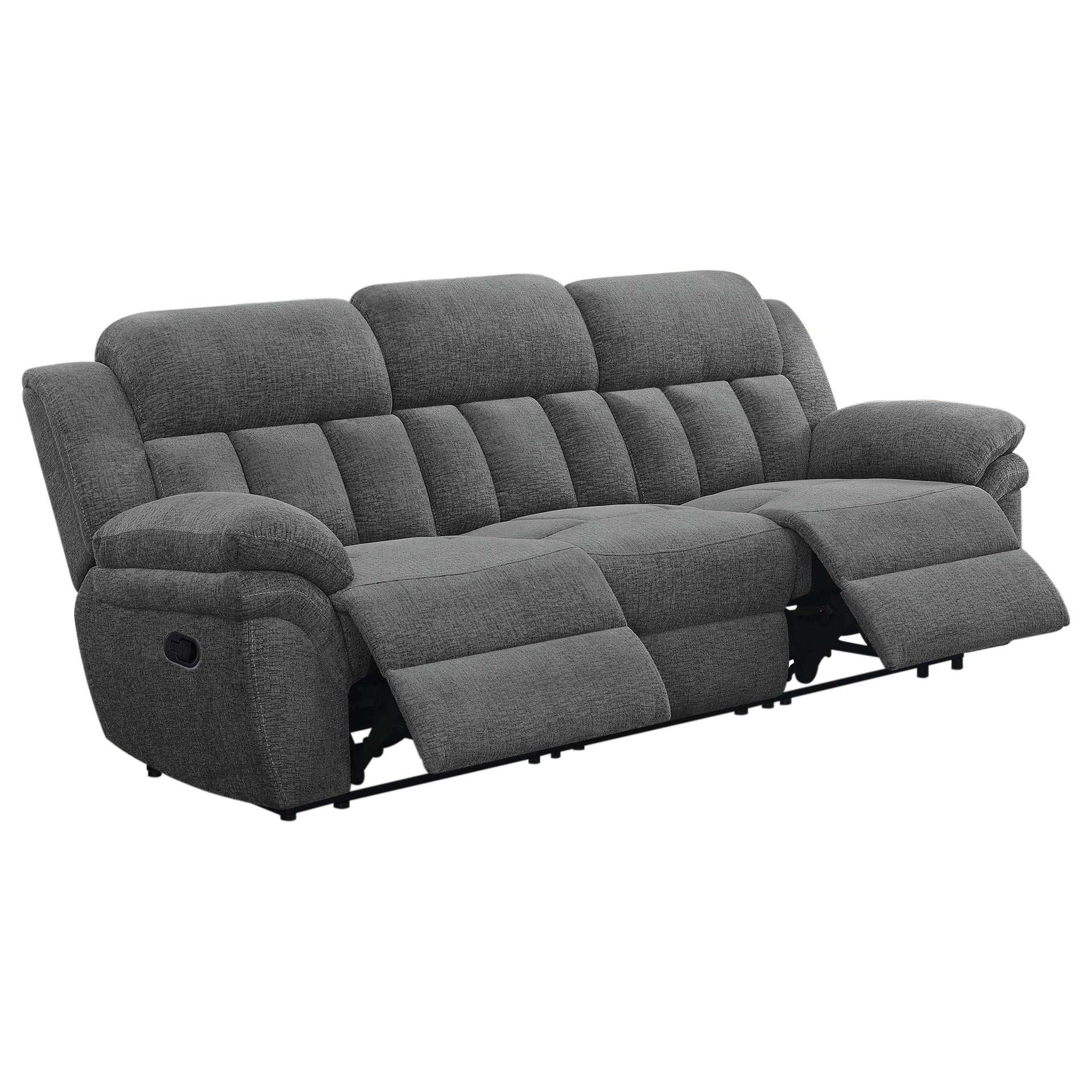 Divine Charcoal Upholstered Motion Sofa