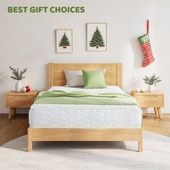 Snuggle 8" Twin Tight Medium Firm Pocket Springs Mattress with Certipur-US Foam