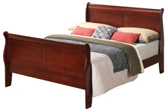 Elegant Cherry Queen Bed Frame