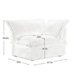 Koala Sofa LSF W/1 Pillow -Grey