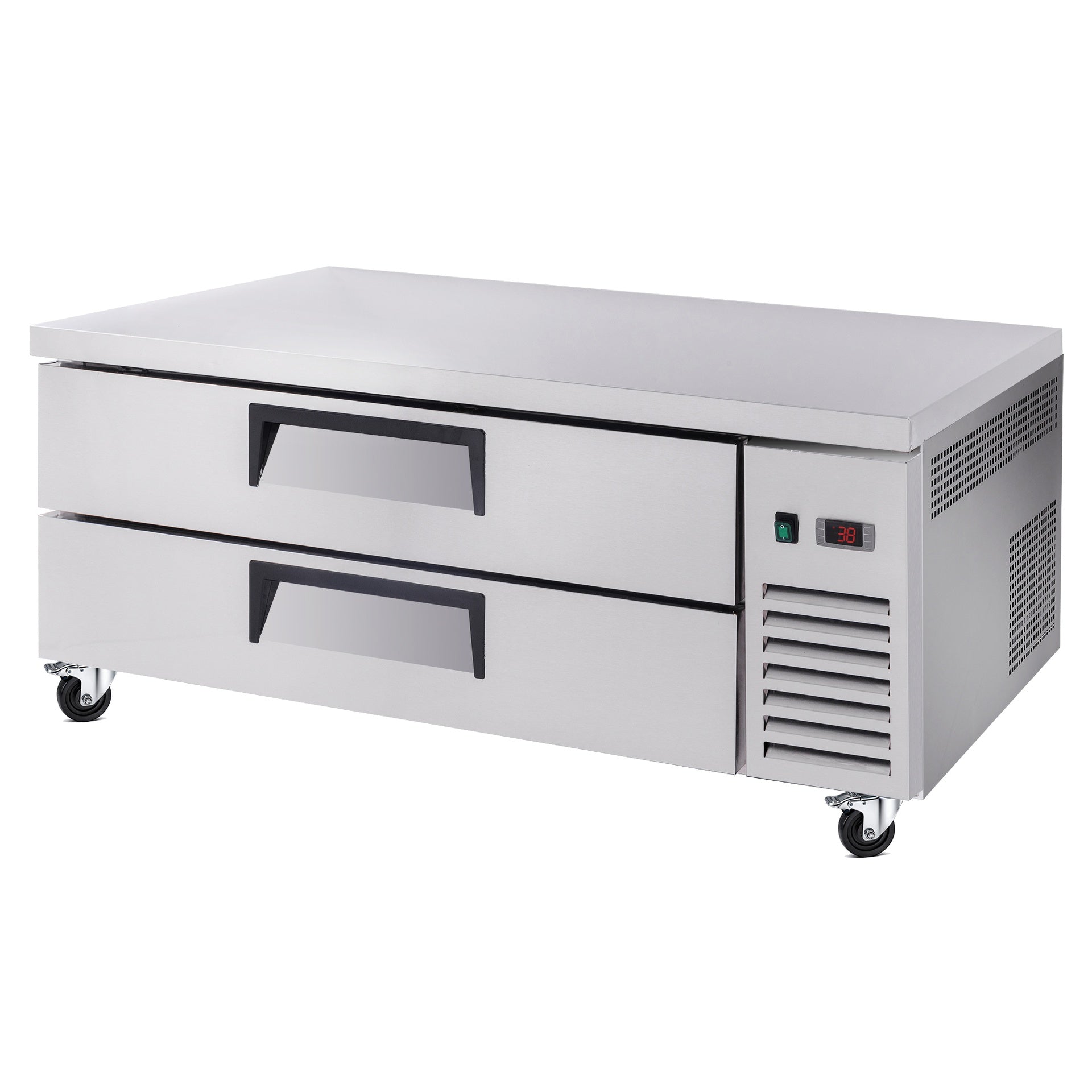 52 " Refrigerated Chef Base 2 Drawer Undercounter Refrigerator 10.5 Cu Ft 33 41F Ventilated Cooling R290 ETL DOE