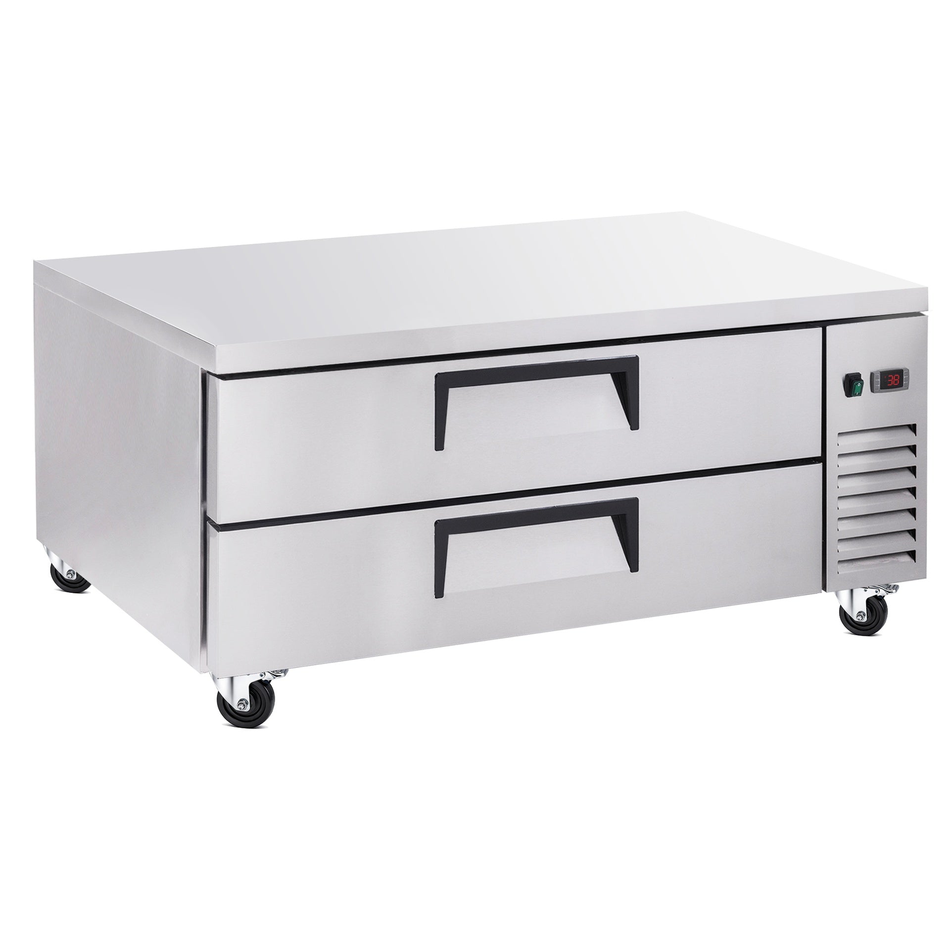 52 " Refrigerated Chef Base 2 Drawer Undercounter Refrigerator 10.5 Cu Ft 33 41F Ventilated Cooling R290 ETL DOE