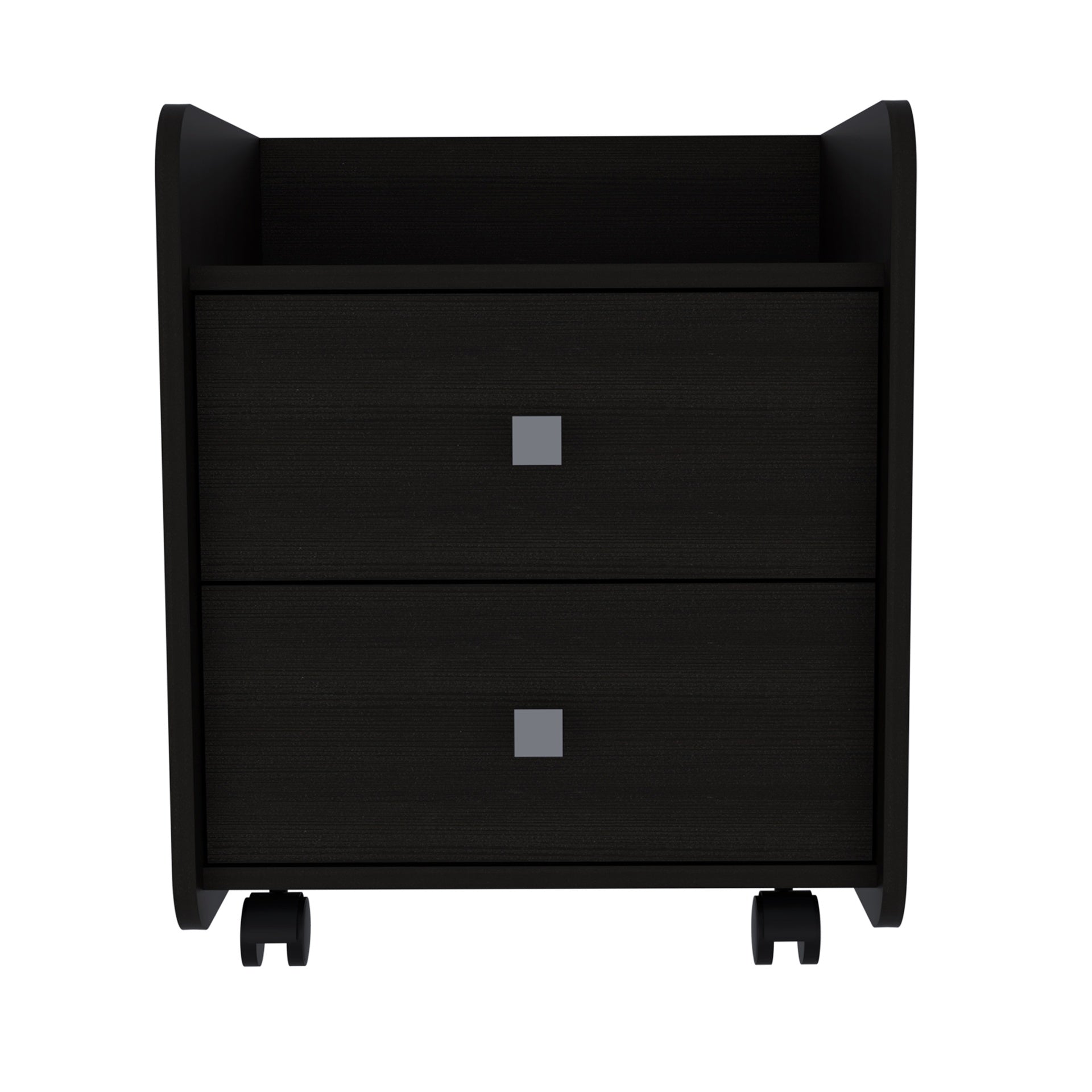 1-Shelf 2-Drawer Nightstand Wenge