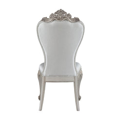 Cream and Golden Ivory Tufted Side Chairs (Set of 2)