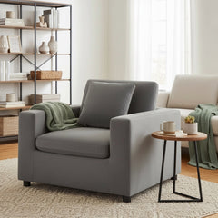 Caylie Modern Armchair - Charcoal