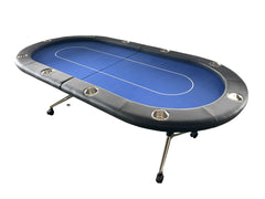 INO Design 94" Fodable Poker Table for 10 players, Blue