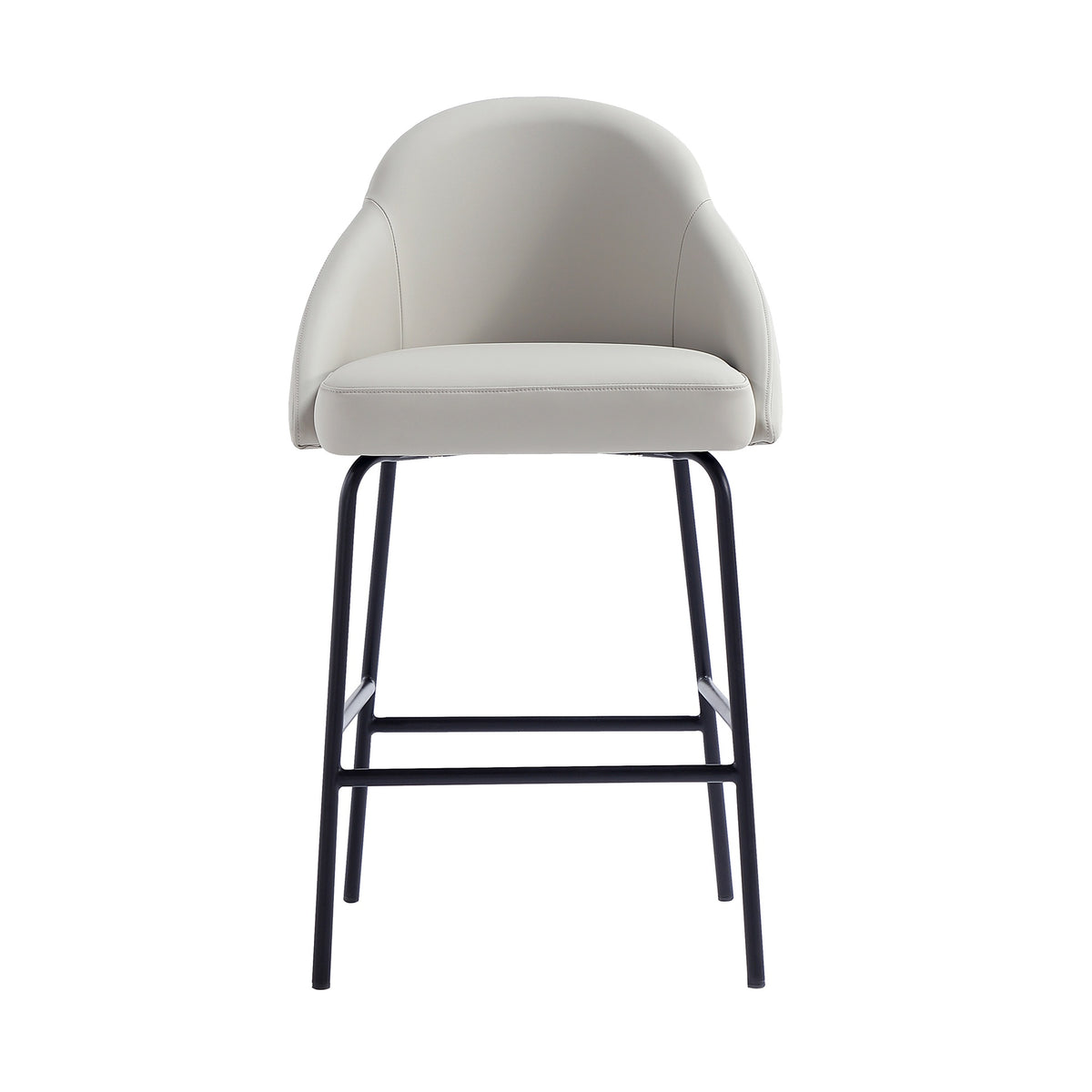 Counter Stool in Stone Gray and Black