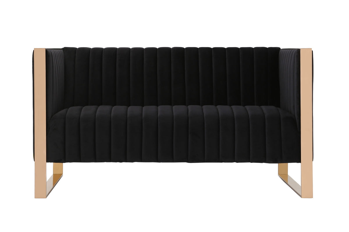 Loveseat in Black
