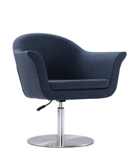 Swivel Lounge Chair in Smokey Blue