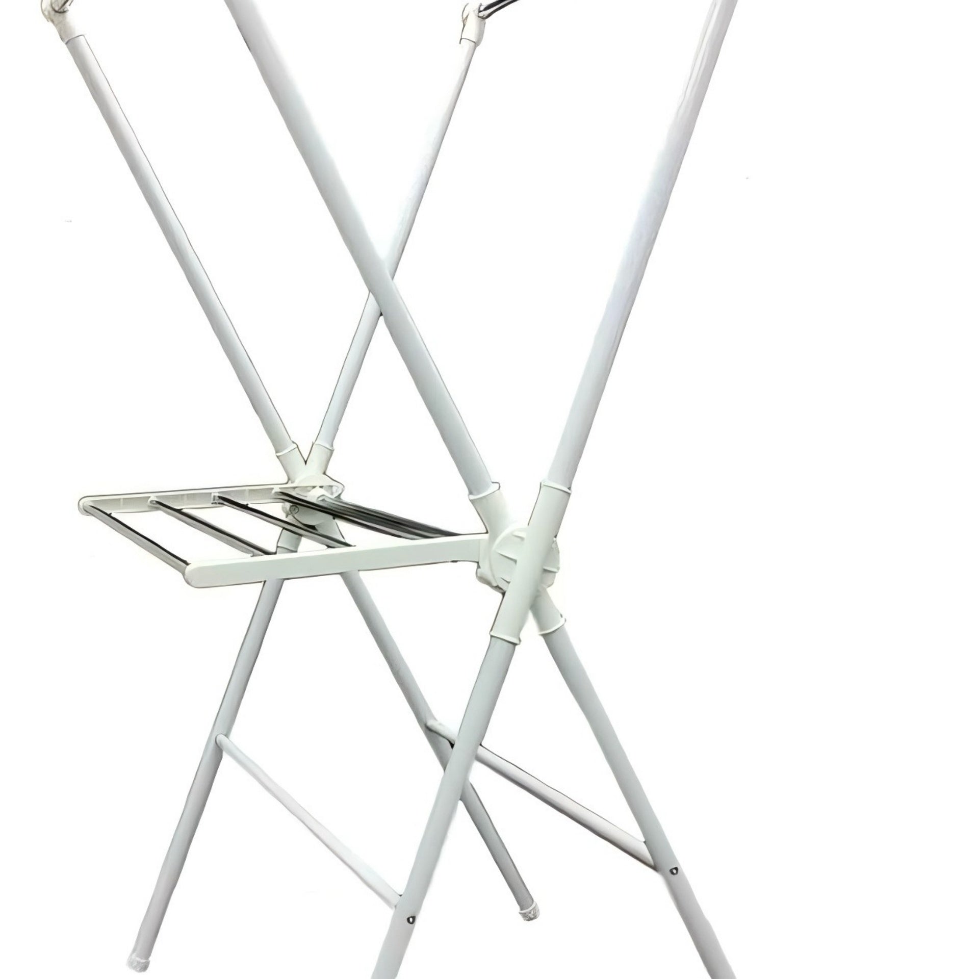51" Tall adjustable Folding Laundry Drying Rack, White