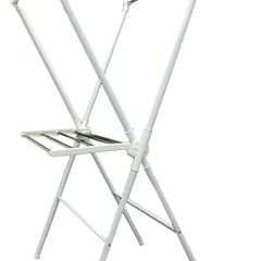 51" Tall adjustable Folding Laundry Drying Rack, White