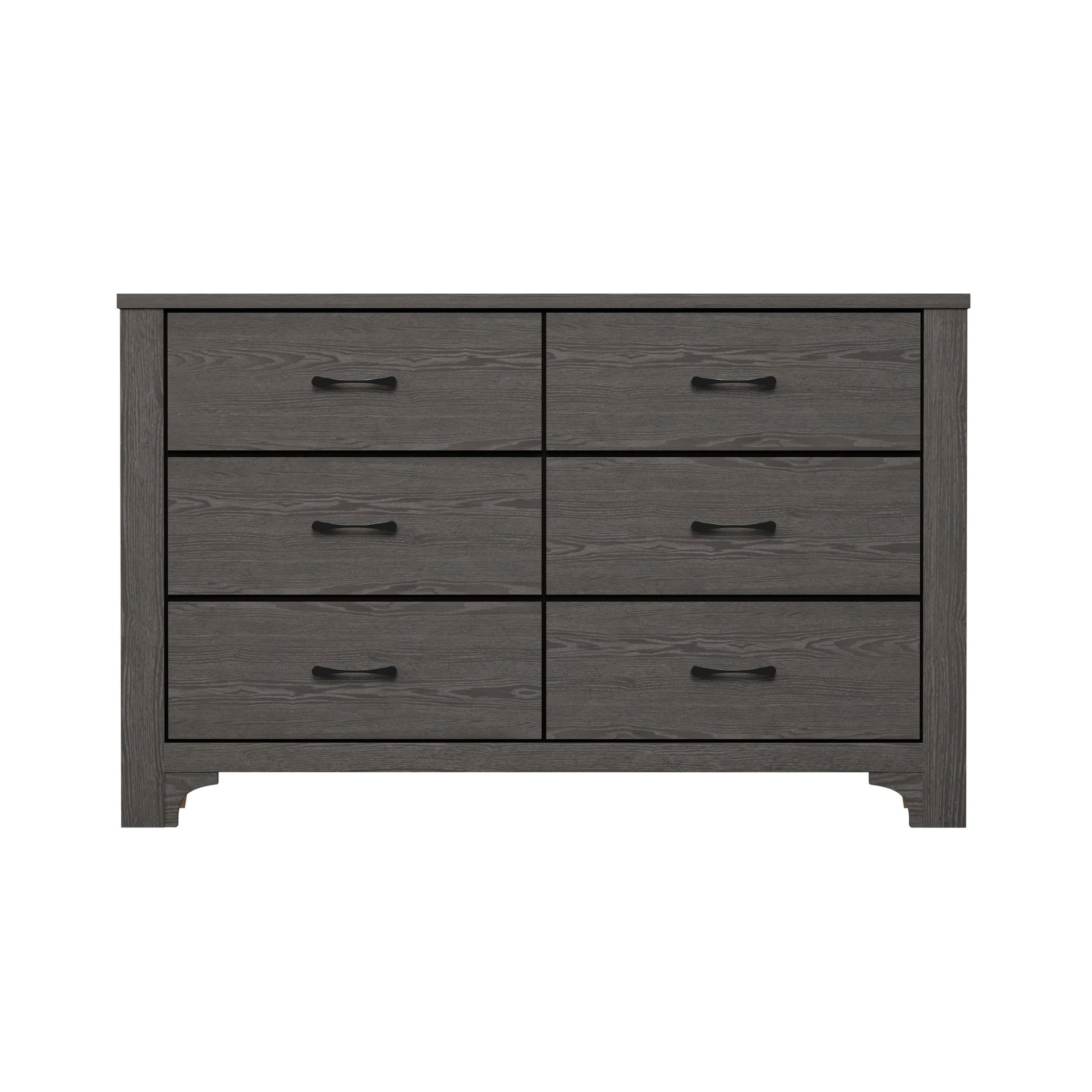 Brown 6-Drawer Dresser