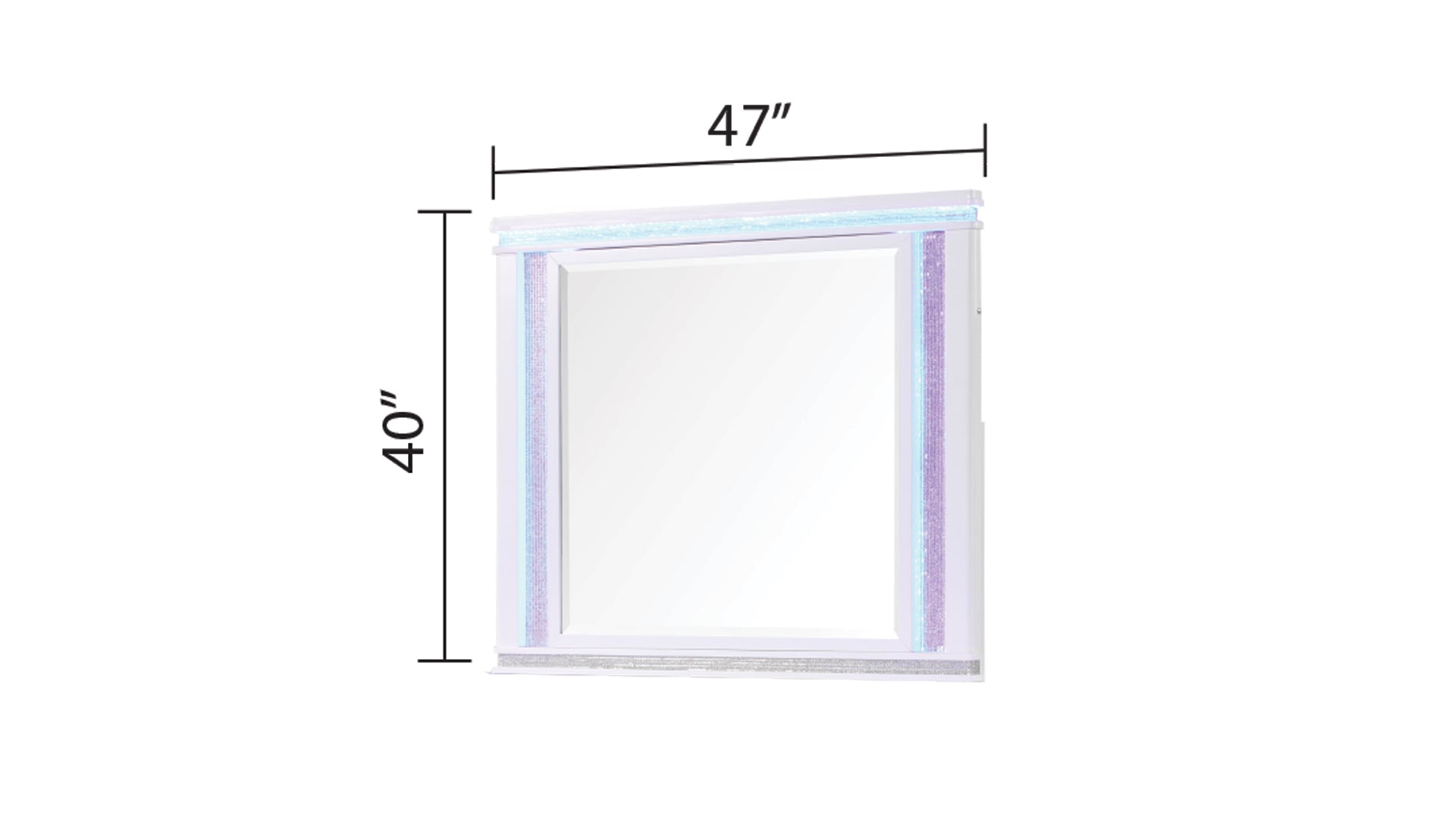 Opium Mirror in Milky White (INCLUDES ONLY MIRROR) same as B009127710 (CA inventory)