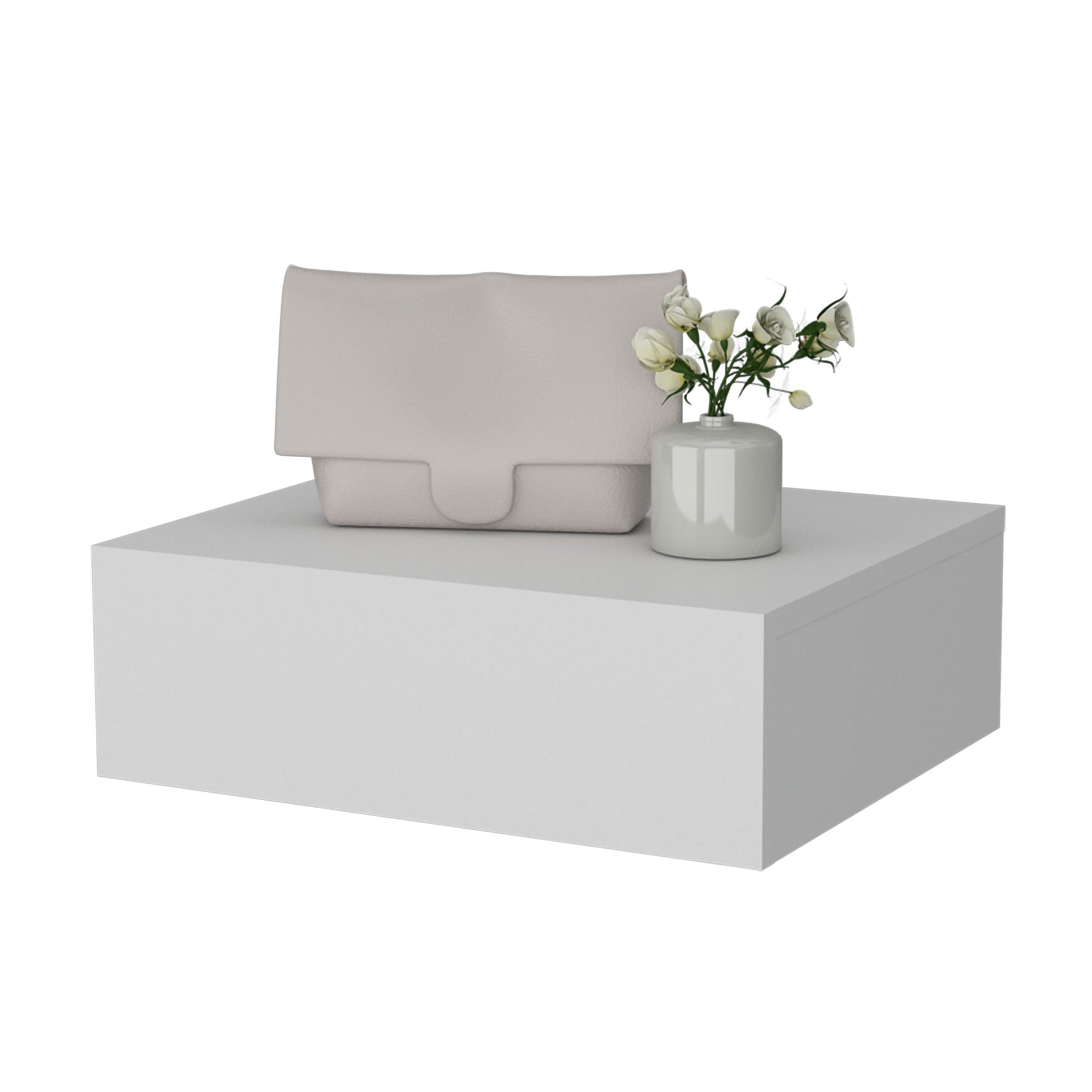 Vienna Floating Nightstand, Sleek Wall-Mounted Design with Spacious Drawer Storage